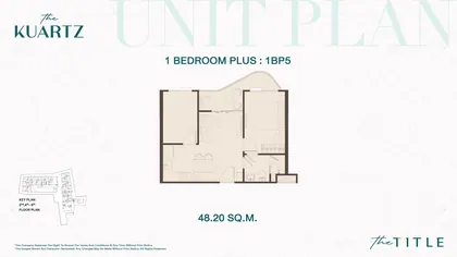 One bedroom Plus · 1BP5 #A611