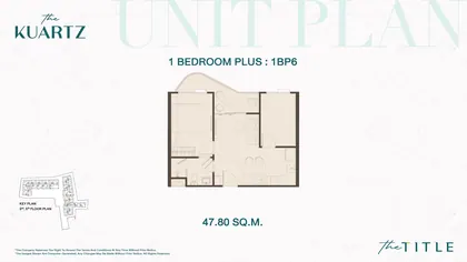 One bedroom Plus · 1BP6 #A510