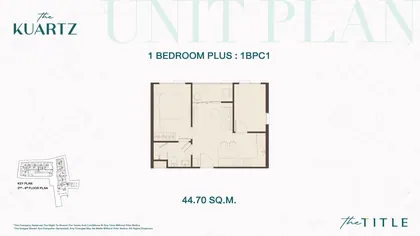 One bedroom Plus · 1BPC1 #A315