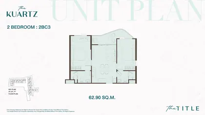 Two bedrooms · 2BC3 #B710