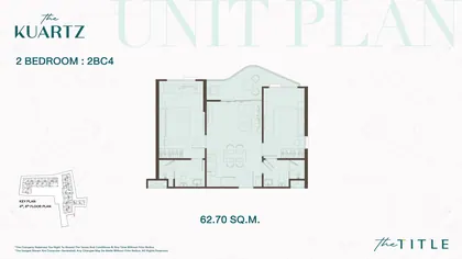 Two bedrooms · 2BC4 #B415