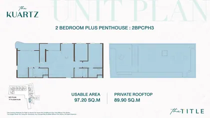 Two-bedroom Plus penthouse · 2BPCPH3 #A707