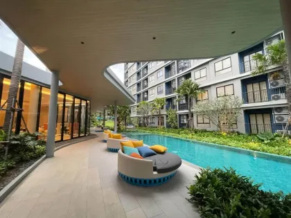 Современная квартира с 2 спальнями в аренду в Dcondo Reef, Kathu, Пхукет