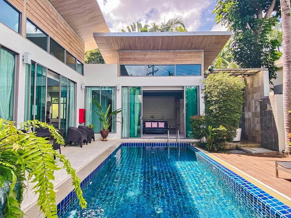 4-Zimmer-Villa mit Privatpool zur Miete nahe Boat Avenue, Thalang