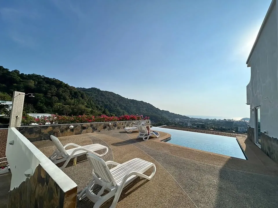 Condominio de 1 dormitorio con vista al mar en alquiler a largo plazo en Kata