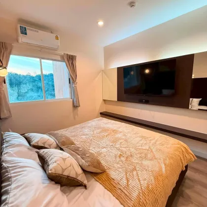 1-Zimmer-Wohnung mit Bergblick zur Miete - Ruhig, in der Nähe des Bangkok-Krankenhauses