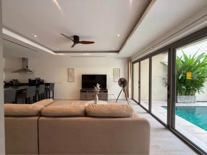 Квартира с 2 спальнями и 2 ванными у бассейна в The Resident Villa, Банг Тао