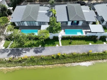 Moderne Poolvilla mit Seeblick in Pa Klok zu vermieten