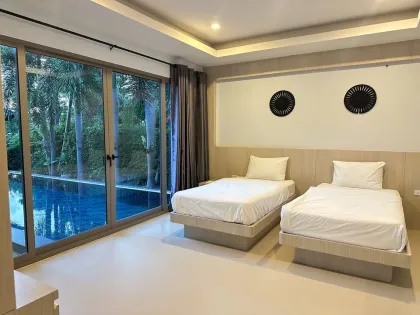 วิลล่า 3 ห้องนอนพร้อมสระว่ายน้ำส่วนตัวให้เช่าในเชิงทะเล