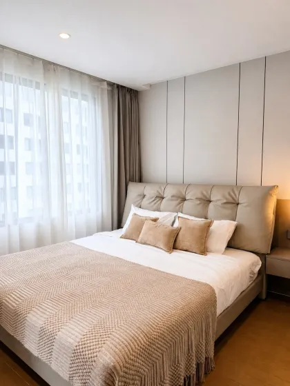 อพาร์ทเมนท์ 1 ห้องนอนทันสมัยที่ Capri Residence, บางเทา