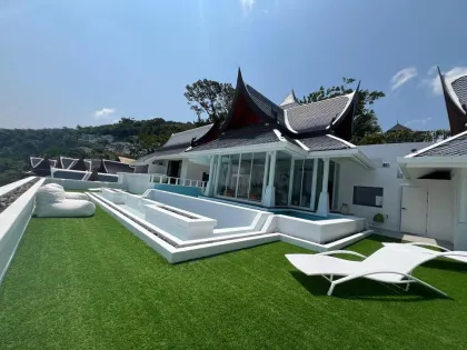 Seaview Villa with 5 Bedrooms and 6 Bathrooms for Rent in Thalang