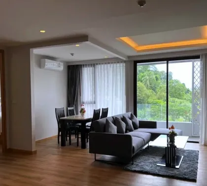 Condominio amueblado de 1 dormitorio con vistas al mar en Choeng Thale