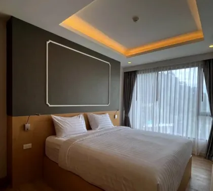 Condominio amueblado de 1 dormitorio con vistas al mar en Choeng Thale