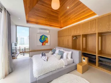 บ้านวิลล่าสมัยใหม่ 4 ห้องนอน 4 ห้องน้ำให้เช่าในบางเทา