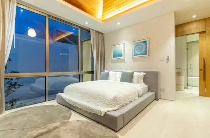 บ้านวิลล่าสมัยใหม่ 4 ห้องนอน 4 ห้องน้ำให้เช่าในบางเทา
