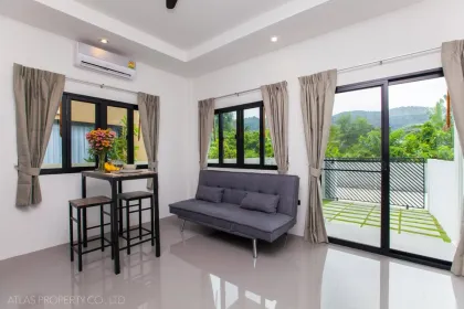 Casa de un dormitorio con cocina cerca de la playa Bang Tao en alquiler