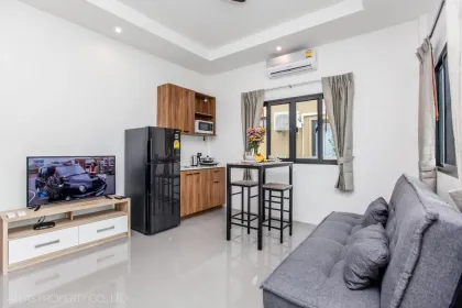 Casa de un dormitorio con cocina cerca de la playa Bang Tao en alquiler