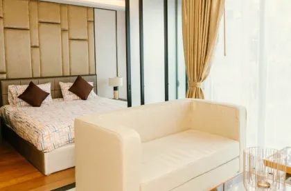 Современный однокомнатный кондоминиум в Mida Grande Resort возле пляжа Сурин