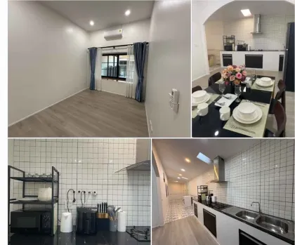 บ้านพร้อมเฟอร์นิเจอร์ครบ 3 ห้องนอนให้เช่าในเกาะแก้ว