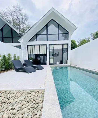 Villa privée avec piscine, 2 chambres et 2 salles de bain à Pa Khlok