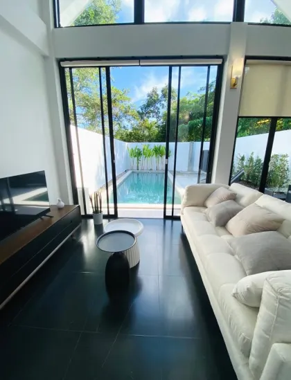 Villa privée avec piscine, 2 chambres et 2 salles de bain à Pa Khlok