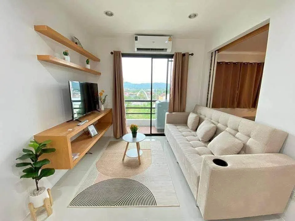 Condo amueblado de 1 dormitorio cerca de Central y Universidad de Phuket