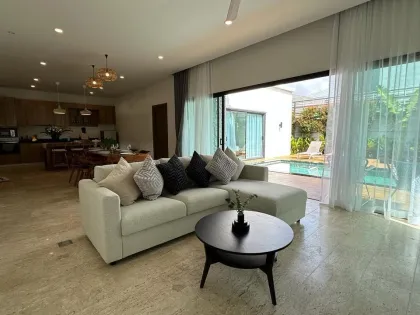 Voll möblierte 2-Zimmer-2-Bad-Villa zur Miete in Shambala Sol, Chalong