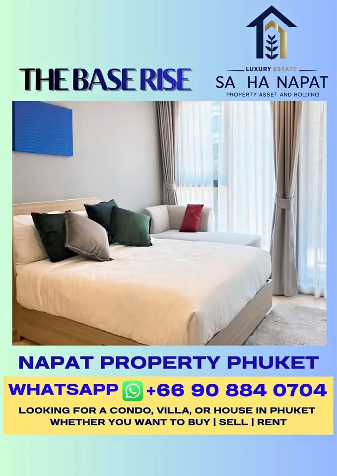 อพาร์ตเมนต์ 1 ห้องนอน 1 ห้องน้ำ ที่ The Base Rise, ภูเก็ต