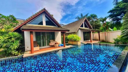Villa de lujo de 2 habitaciones con piscina cerca del muelle de Chalong