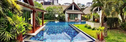 Villa de lujo de 2 habitaciones con piscina cerca del muelle de Chalong