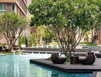 1-комнатная квартира с видом на бассейн в D Condo Creek Kathu