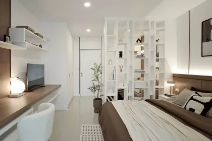 1-комнатная квартира с ванной в Spacious Living | Phanason The City