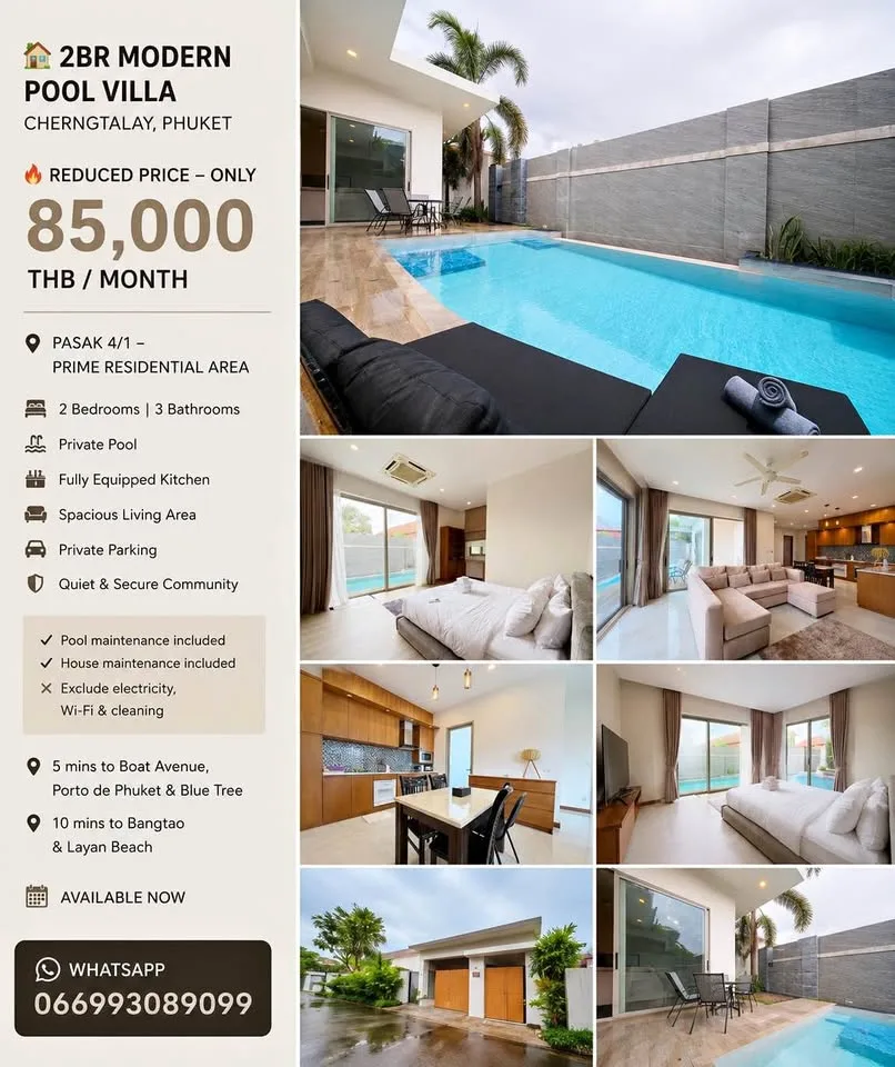 Moderne 2-Zimmer Poolvilla in Cherngtalay – Preisreduziert