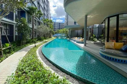 Кондо с видом на бассейн Dcondo Reef Phuket 1 спальня в аренду