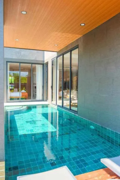 Villa con piscina privada y vista al mar de 3 habitaciones en Rawai