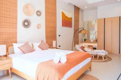 Villa con piscina privada y vista al mar de 3 habitaciones en Rawai