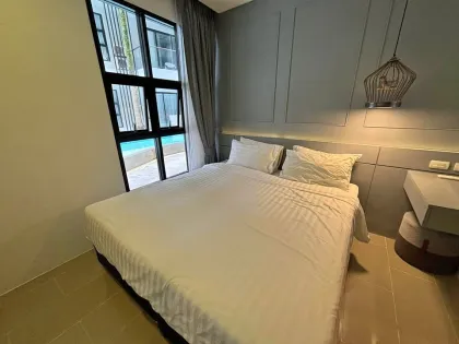 2-комнатная квартира с 2 ванными в Palmyrah Surin Condo у пляжа