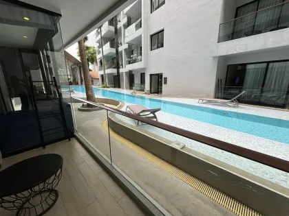 2-комнатная квартира с 2 ванными в Palmyrah Surin Condo у пляжа
