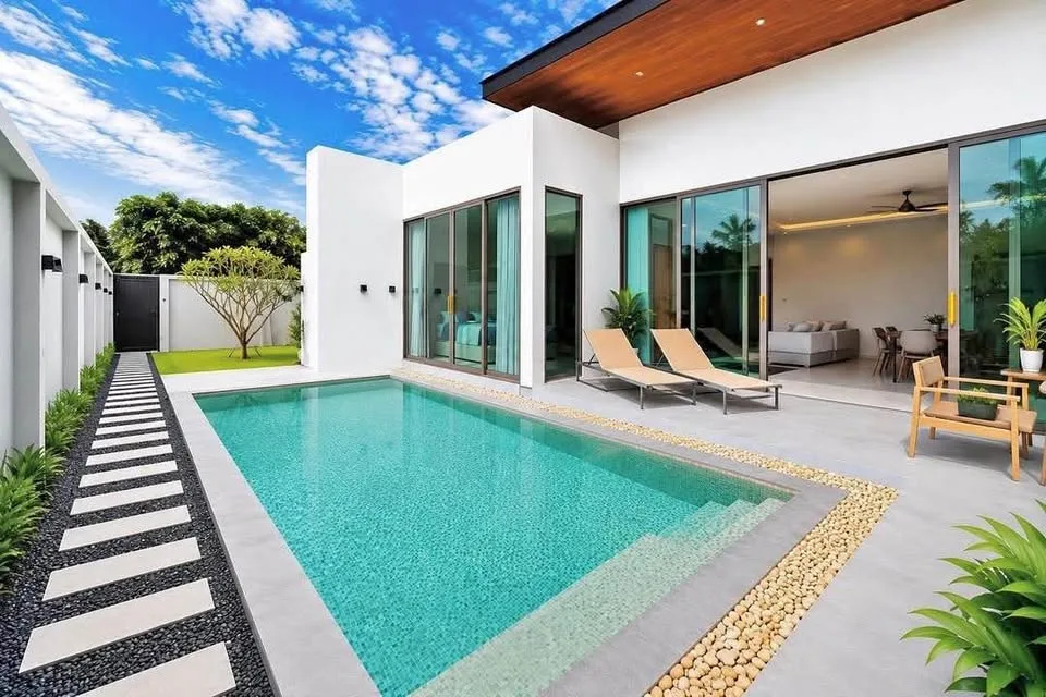 Villa Moderne 3 Chambres avec Piscine Privée à Louer