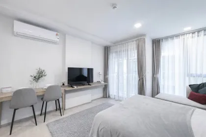 Современная квартира с 1 спальней в The Base Rise Phuket на аренду