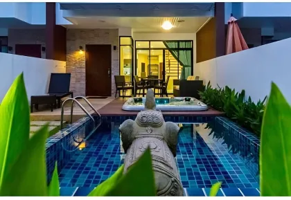 Poolvilla mit Jacuzzi zur Miete in Kamala, Phuket