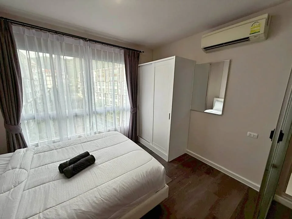 อพาร์ตเมนต์ 1 ห้องนอนสมัยใหม่ให้เช่า ที่ D Condo Mine, กะทู้