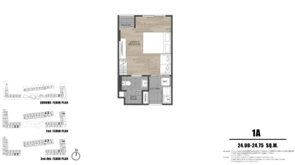 Новая студия в аренду в Dcondo Reef, Пхукет