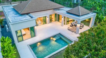 Villa Moderna de 4 Dormitorios con Piscina Privada en Chalong, Phuket