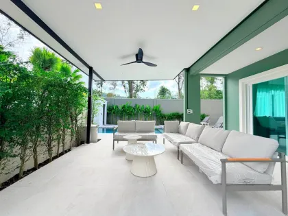 Elegante 4-Schlafzimmer-Poolvilla zur Miete in Saransiri Retreat Koh Kaew