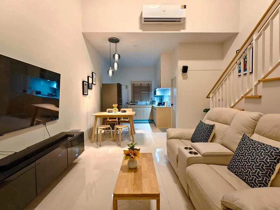 2-Bedroom, 2-Bath Townhome for Rent in Modern Life Srisunthorn, Thalang
