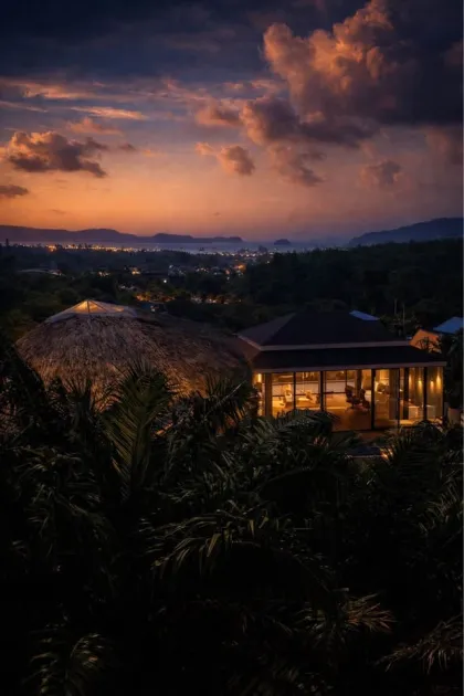 Villa avec piscine vue mer pour séjours bien-être à Rawai