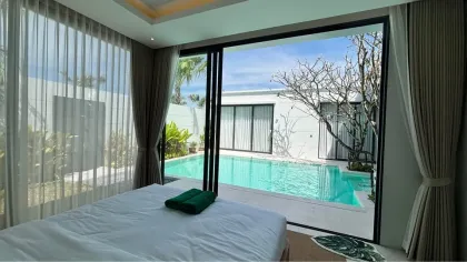 普吉岛Ko Kaew靠近BISP的豪华4卧室带泳池别墅