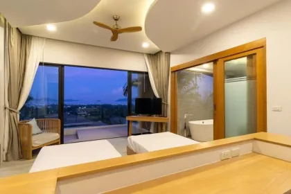 Brand-New Sea View Pool Villa with 3 Bedrooms in Chalong