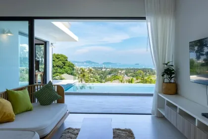 Brand-New Sea View Pool Villa with 3 Bedrooms in Chalong